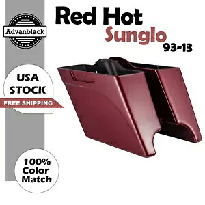 レッドホットサングロ ストレッチ拡張サドルバッグボトムス ハーレーツーリング 93-13 に適合 Red Hot Sunglo Stretched Extended Saddlebags Bottoms Fits Harley Touring 93-13 【並行輸入品】