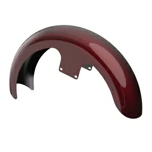 ミステリアスレッド Sunglo 21 ''ラッパーハガーフロントフェンダーピンストライプ 09+ ハーレー用 Mysterious Red Sunglo 21'' Wrapper Hugger Front Fender Pinstripe For 09+ Harley 【並行輸入品】