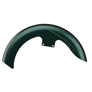 ディープ ジェイド パール 19 インチ ラッパー ハガー フロントフェンダー ピンストライプ 09+ ハーレー用 Deep Jade Pearl 19" Wrapper Hugger Front Fender Pinstripe For 09+ Harley 【並行輸入品】|カスタムパーツ WORLD倉庫