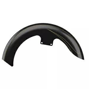 ブラック クォーツ 19 インチ リビール ラッパー ハガー フロントフェンダー ピンストライプ 09+ ハーレー用 Black Quartz 19" Reveal Wrapper Hugger Front Fender Pinstripe For 09+ Harley 【並行輸入品】|カスタムパーツ WORLD倉庫