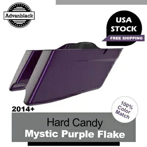 ハーレー用ハードキャンディミスティックパープルフレークCVOテーパード拡張サドルバッグボトムス Hard Candy Mystic Purple Flake CVO Tapered Extended Saddlebag Bottoms For Harley 【並行輸入品】