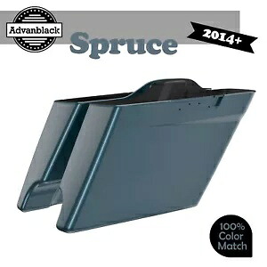 Advanblack 14 歳以上のハーレー ストリート ロード グライド スプルースに適合 ストレッチ サドルバッグ Advanblack Fits 14+ Harley Street Road Glide SPRUCE Stretched Saddlebag 【並行輸入品】｜カスタムパーツ WORLD倉庫