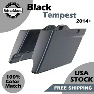 アドバン ブラック テンペスト 拡張バッグ ストレッチ サドルバッグ ハーレー ツーリング 14+ に適合 Advan Black Tempest Extended Bags Stretched Saddlebag Fits Harley Touring 14+ 【並行輸入品】