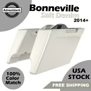 Advanblack ボンネビル ソルト デニム 拡張サドルバッグ 14 歳以上のハーレー ストリート ロードに適合 Advanblack Bonneville Salt Denim Extended Saddlebag Fits 14+ Harley Street Road 【並行輸入品】 116,600円