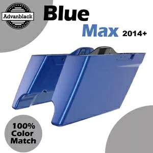 Advanblack 14 歳以上のハーレー ストリート ロード グライド ブルー マックス ストレッチ サドルバッグに適合 Advanblack Fits 14+ Harley Street Road Glide BLUE MAX Stretched Saddlebag 【並行輸入品】｜カスタムパーツ WORLD倉庫
