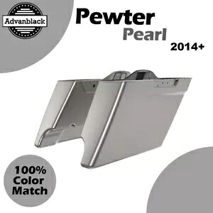Advanblack 14 歳以上のハーレー ストリート ロード グライドに適合 PEWTER PEARL ストレッチ サドルバッグ Advanblack Fits 14+ Harley Street Road Glide PEWTER PEARL Stretched Saddlebag 【並行輸入品】 233,200円