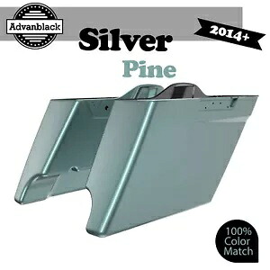 Advanblack 14 歳以上のハーレー ストリート ロード グライドに適合 シルバー パイン ストレッチ サドルバッグ Advanblack Fits 14+ Harley Street Road Glide SILVER PINE Stretched Saddlebag 【並行輸入品】｜カスタムパーツ WORLD倉庫 233,200円
