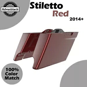 スティレット レッド ストレッチ拡張サドルバッグ ハーレー ストリート ロード グライド 2014+ に適合 Stiletto Red Stretched Extended Saddlebag Fits Harley Street Road Glide 2014+ 【並行輸入品】 233,200円