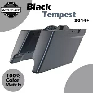 Advanblack 14 歳以上のハーレー ストリート ロード グライドに適合 BLACK TEMPEST ストレッチ サドルバッグ Advanblack Fits 14+ Harley Street Road Glide BLACK TEMPEST Stretched Saddlebag 【並行輸入品】 233,200円