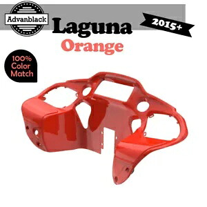 Advanblack ラグナ オレンジ インナーフェアリング ハーレー ツーリング ロード グライド 2015up に適合 Advanblack Laguna Orange Inner Fairing Fits Harley Touring Road Glide 2015up 【並行輸入品】