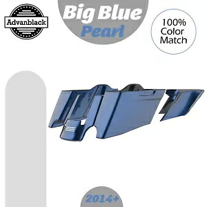 ビッグブルーパール CVO テーパードストレッチ拡張サドルバッグ ハーレー 2014+ Big Blue Pearl CVO Tapered Stretched Extended Saddlebags For Harley 2014+ 【並行輸入品】 116,600円