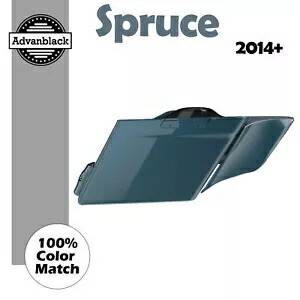 スプルースストレッチサドルバッグサイドカバーは 2014 年以降のハーレーツーリングに適合します Spruce Stretched Saddlebag Side Covers Fits 2014+ Harley Touring 【並行輸入品】