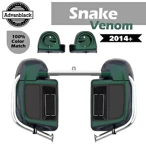 Snake Venom 下部通気フェアリング 6.5 インチ スピーカーポッド 2014 年以降のハーレーダビッドソンに適合 Snake Venom Lower Vented Fairing 6.5'' Speaker Pod Fits 2014+ Harley Davidson 【並行輸入品】
