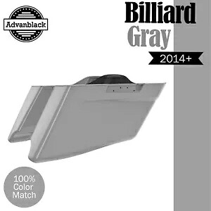 ビリヤード グレー CVO テーパード ストレッチ 拡張サドルバッグ ハーレー ツーリング 14+ Billiard Gray CVO Tapered Stretched Extended Saddlebags For Harley Touring 14+ 【並行輸入品】