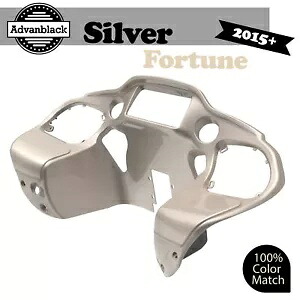 Advanblack シルバー フォーチュン インナーフェアリング ハーレー ツーリング ロード グライド 2015up に適合 Advanblack Silver Fortune Inner Fairing Fits Harley Touring Road Glide 2015up 【並行輸入品】