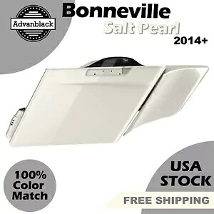 ボンネビル ソルト パール ストレッチ サドルバッグ サイド カバー 2014 年以降のハーレー ツーリングに適合 Bonneville Salt Pearl Stretched Saddlebag Side Covers Fits 2014+ Harley Touring 【並行輸入品】 116,600円