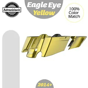 CVO テーパード ストレッチ拡張サドルバッグ ハーレー 2014+ に適合 EAGLE EYE イエロー CVO Tapered Stretched Extended Saddlebags Fits Harley 2014+ EAGLE EYE YELLOW 【並行輸入品】
