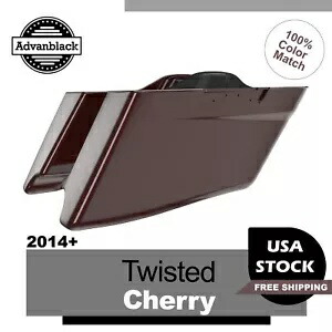 ツイスト チェリー CVO テーパード拡張サドルバッグ 14 歳以上のハーレー ストリート ロード グライド用 Twisted Cherry CVO Tapered Extended Saddlebags For 14+ Harley Street Road Glide 【並行輸入品】