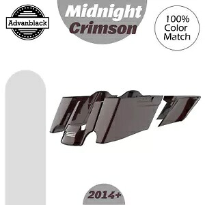 CVO テーパード ストレッチ拡張サドルバッグ ハーレー 2014+ MIDNIGHT CRIMSON に適合 CVO Tapered Stretched Extended Saddlebags Fits Harley 2014+ MIDNIGHT CRIMSON 【並行輸入品】