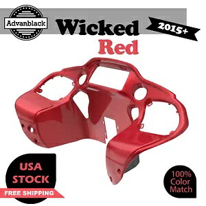 Advanblack ウィキッド レッド インナーフェアリング ハーレー ツーリング ロード グライド 2015up に適合 Advanblack Wicked Red Inner Fairing Fits Harley Touring Road Glide 2015up 【並行輸入品】