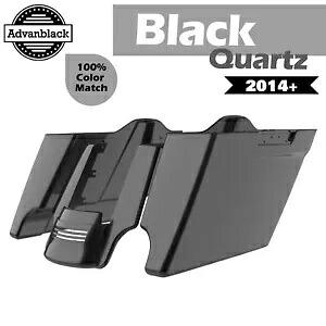 Advan ブラック クォーツ拡張バッグ ストレッチ サドルバッグ リアフェンダー ハーレー 14+用 Advan Black Quartz Extended Bag Stretched Saddlebags Rear Fender For Harley 14+ 【並行輸入品】
