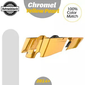 CVO テーパードストレッチ拡張サドルバッグ ハーレー 2014+ に適合 クロームイエローパール CVO Tapered Stretched Extended Saddlebags Fits Harley 2014+ CHROME YELLOW PEARL 【並行輸入品】