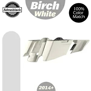CVO テーパードストレッチ拡張サドルバッグ ハーレー 2014+ バーチホワイトに適合 CVO Tapered Stretched Extended Saddlebags Fits Harley 2014+ BIRCH WHITE 【並行輸入品】