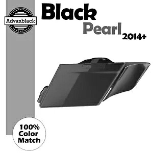 ブラックパールストレッチサドルバッグサイドカバーは2014年以降のハーレーツーリングに適合します。 Black Pearl Stretched Saddlebag Side Covers Fits 2014+ Harley Touring 【並行輸入品】｜カスタムパーツ WORLD倉庫