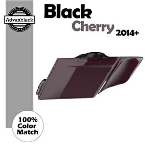 ブラックとブロンズのストレッチサドルバッグサイドカバーは、2014 年以降のハーレーツーリングに適合します。 Black and Bronze Stretched Saddlebag Side Covers Fits 2014+ Harley Touring 【並行輸入品】