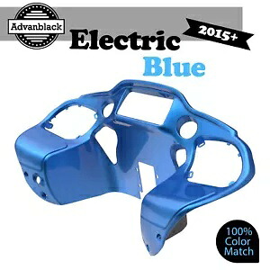 Advanblack エレクトリック ブルー インナーフェアリングはハーレー ツーリング ロード グライド 2015up に適合 Advanblack Electric Blue Inner Fairing Fits Harley Touring Road Glide 2015up 【並行輸入品】