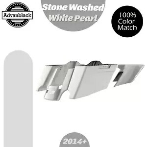 CVO テーパード ストレッチ エクステンド サドルバッグ ハーレーに適合 ストーンウォッシュ ホワイト パール CVO Tapered Stretched Extended Saddlebags Fits Harley STONE WASHED WHITE PEARL 【並行輸入品】