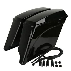 5インチ ストレッチ拡張サドルバッグ ハーレーツーリングロードキンググライド FLHR 93-13用 5\