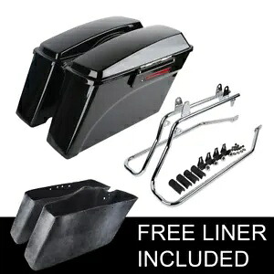 サドルバッグ変換ブラケット ハーレー ソフテイル スプリンガー ナイト トレイン 86-2013 に適合 Saddlebag Conversion Bracket Fit For Harley Softail Springer Night Train 86-2013 【並行輸入品】
