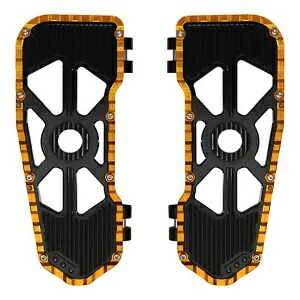 ドライバー ライダー フットボード フロアボード ハーレー ツーリング 2009-2024 ブラックゴールドに適合 Driver Rider Footboards Floorboards Fit For Harley Touring 2009-2024 Black Gold 【並行輸入品】|カスタムパーツ WORLD倉庫