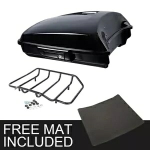 ブラック レイザー パック トランク 荷物ラック ハーレー ツアーパック ツーリング 14-24 ブラックに適合 Black Razor Pack Trunk Luggage Rack Fit For Harley Tour Pak Touring 14-24 Black 【並行輸入品】|カスタムパーツ WORLD倉庫