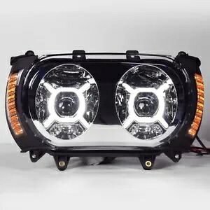 フロント LED ヘッドライトアセンブリサイドマーカーライトハーレーロードグライド 15-2024 に適合 Front LED Headlight Assembly Side Marker Light Fit For Harley Road Glide 15-2024 【並行輸入品】｜カスタムパーツ WORLD倉庫