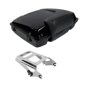 Razor トランク バックレスト 2 アップ マウント ラック ハーレー ツアー パック ツーリング 2009-2013 に適合 Razor Trunk Backrest Two Up Mount Rack Fit For Harley Tour Pak Touring 2009-2013 【並行輸入品】