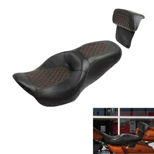 運転席助手席背もたれハーレーツーリングストリートロードグライド2014-23に適合 Driver Passenger Seat Backrest Fit For Harley Touring Street Road Glide 2014-23 【並行輸入品】