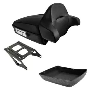 マットチョップドツアートランクマウントラック ハーレーツーリングストリートグライド14-2024に適合 Matte Chopped Tour Trunk Mount Rack Fit For Harley Touring Street Glide 14-2024 【並行輸入品】｜カスタムパーツ WORLD倉庫