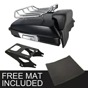 マットレイザートランクバックレストマウントラックハーレーツアーパックロードキング14-2024に適合 Matte Razor Trunk Backrest Mount Rack Fit For Harley Tour Pack Road King 14-2024 【並行輸入品】｜カスタムパーツ WORLD倉庫 69,575円