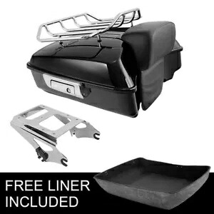みじん切りパック トランク バックレスト パッド マウント ラック ハーレー ツーリング 2009-2013 に適合 Chopped Pack Trunk Backrest Pad Mounting Rack Fit For Harley Touring 2009-2013 【並行輸入品】