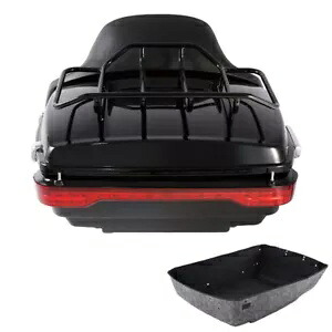 キングトランクバックレストブレーキターンテールライトハーレーツーリングツアーパック14-24用 King Trunk Backrest Brake Turn Tail Light Fit For Harley Touring Tour Pak 14-24 【並行輸入品】