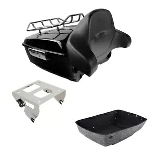 キング トランク バックレスト ソロ マウント ラック ハーレー ツーリング ツアー パック 2014-2024 に適合 King Trunk Backrest Solo Mounting Rack Fit For Harley Touring Tour Pak 2014-2024 【並行輸入品】