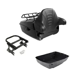キングトランクバックレストマウントラック ハーレーツアーパックツーリングモデル1997-2008に適合 King Trunk Backrest Mount Rack Fit For Harley Tour Pak Touring Models 1997-2008 【並行輸入品】