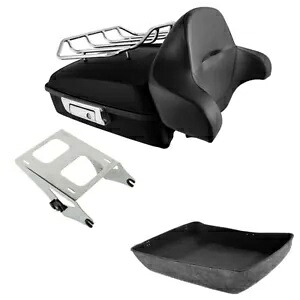 マットチョップドトランクパッドレールマウントラックハーレーツーリングロードグライド14-24用 Matte Chopped Trunk Pad Rail Mount Rack Fit For Harley Touring Road Glide 14-24 【並行輸入品】｜カスタムパーツ WORLD倉庫 72,600円