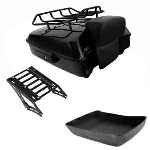 チョップドパック トランク バックレスト マウント ラック ハーレー ツアー パック ロード キング 14-2024 に適合 Chopped Pack Trunk Backrest Mount Rack Fit For Harley Tour Pak Road King 14-2024 【並行輸入品】