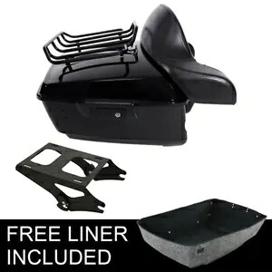 キング トランク マウント ラック ハーレー ツーリング ツアー パック ロード グライド 2014-2024 に適合 King Trunk Mount Rack Fit For Harley Touring Tour Pak Pack Road Glide 2014-2024 【並行輸入品】