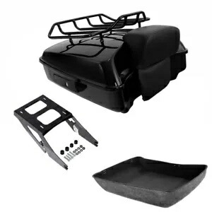 チョップドパック トランク バックレスト ラック マウント ハーレー ツアーパック スポーツ グライド 18-21 に適合 Chopped Pack Trunk Backrest Rack Mount Fit For Harley Tour-Pak Sport Glide 18-21 【並行輸入品】
