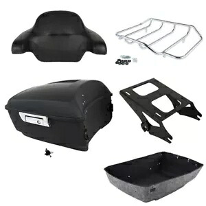 マットキングトランクバックレストラックマウントハーレーツアーパックロードキング2014-2024に適合 Matte King Trunk Backrest Rack Mount Fit For Harley Tour Pak Road King 2014-2024 【並行輸入品】