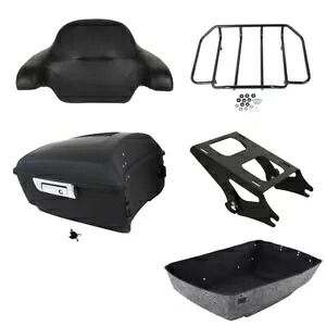 マットキング トランク バックレスト ブラック マウント ハーレー ツアー パック ツーリング 2014-2024 に適合 Matte King Trunk Backrest Black Mount Fit For Harley Tour Pak Touring 2014-2024 【並行輸入品】
